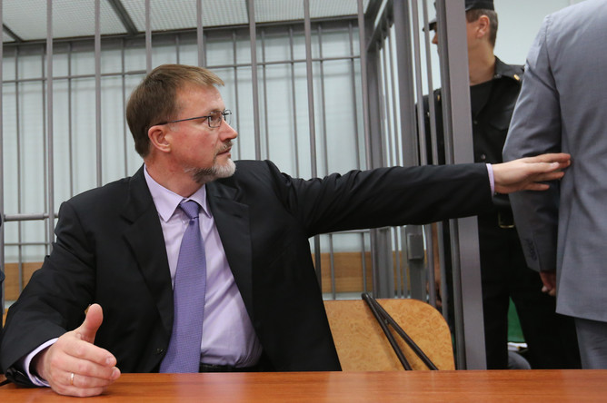 Экс-губернатор Тульской области Вячеслав Дудка во время оглашения приговора