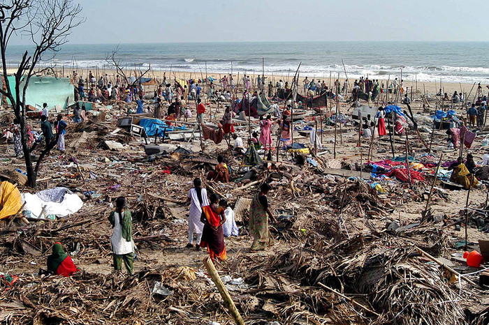 Жители, чьи дома были разрушены в&nbsp;результате цунами, ищут свои вещи на&nbsp;пляже недалеко от города Мадрас, Индия