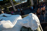 Пятиметровая копия статуи Давида Микеланджело около Парка Горького
