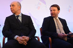Министр финансов России Антон Силуанов и министр экономического развития Максим Орешкин на съезде РСПП, март 2017 года