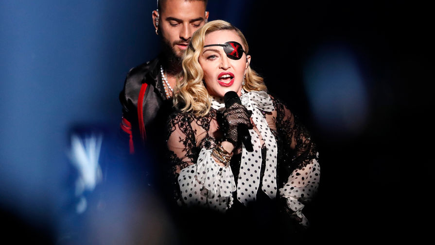 Мадонна во время выступления на Billboard Music Awards, 2019 год