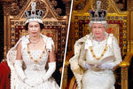 Королева Великобритании Елизавета II в разные годы своего правления, 1966 и 2006 гг.