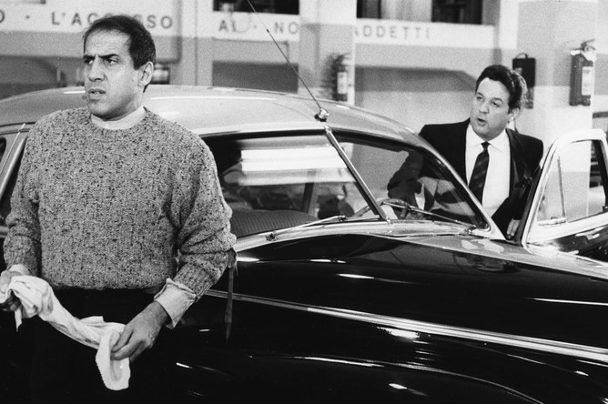 Адриано Челентано и Ренато Поццетто в фильме «Он хуже меня» (1985)
