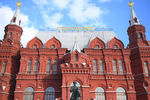 Памятник маршалу Георгию Жукову на Манежной площади в Москве, 23 апреля 2020 года