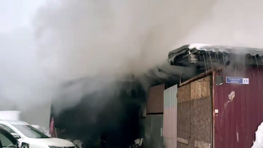Видео: в Раменском вспыхнул автосервис