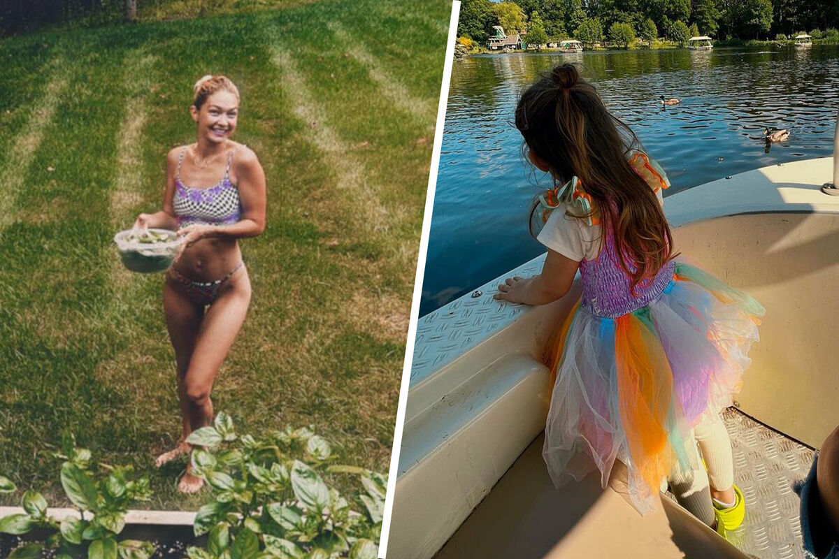 Модель Джиджи Хадид опубликовала летние фото с дочерью Кхайей - Газета.Ru |  Новости