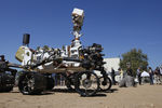 25 июля 2012 года. Марсоход Curiosity во время демонстрации СМИ 