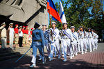 Церемония возложения венков и цветов к Мемориалу героическим защитникам Севастополя в День ВМФ, 28 июля 2019 года