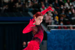 Александра Трусова выступает в короткой программе на чемпионате России — 2022