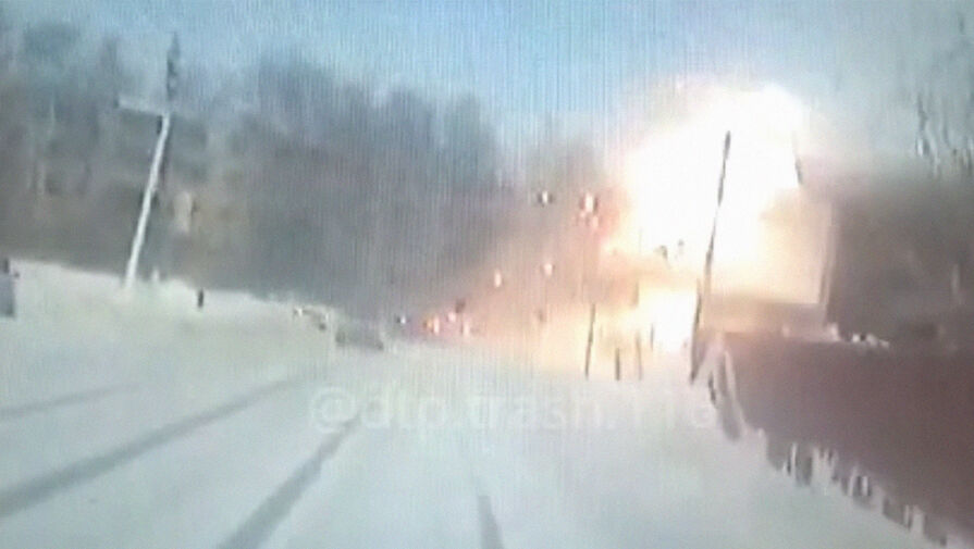 Появилось видео момента взрыва автосервиса в Бугульме