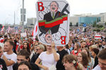 Участники акции протеста в Минске, 6 сентября 2020 года