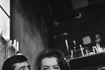 Энтони Перкинс и Роми Шнайдер на съемках фильма Орсона Уэллса «Процесс» (1962) по одоименному роману Франца Кафки