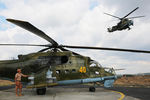 Российские ударные вертолеты Ми-24 на аэродроме Хмеймим