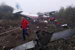 На месте аварийной посадки самолёта под Львовом, 4 октября 2019 года