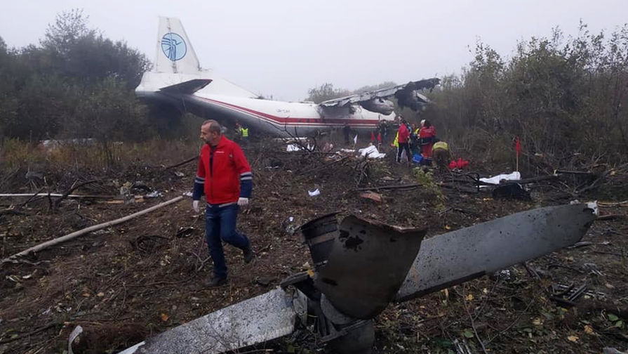 На&nbsp;месте аварийной посадки самолёта под&nbsp;Львовом, 4 октября 2019 года