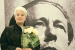 Вдова писателя Наталья Солженицына на открытии фотовыставки, посвященной жизни писателя и общественного деятеля Александра Солженицына, 2008 год