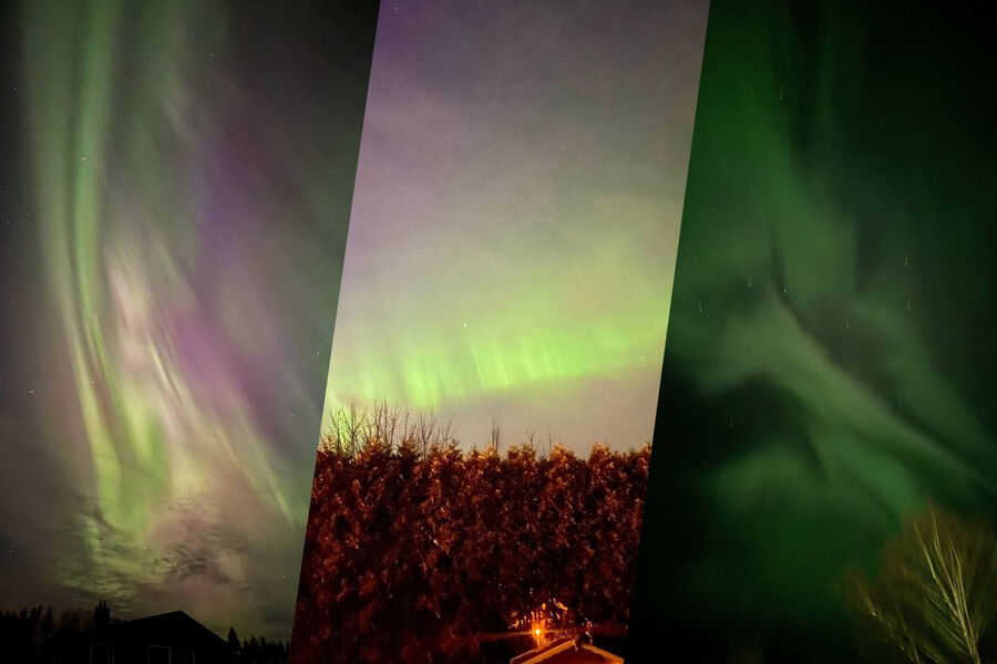 Северное сияние в&nbsp;Ленинградской области, 17&nbsp;апреля 2025&nbsp;года