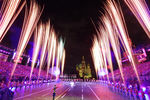На церемонии закрытия IХ международного военно-музыкального фестиваля «Спасская башня» на Красной площади
