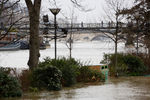 Последствия наводнения в центре Парижа, 23 января 2018 года