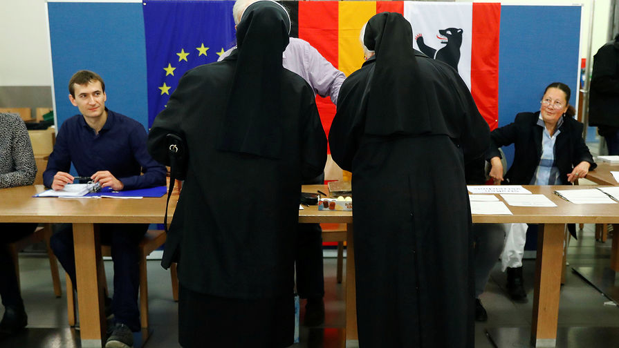 На&nbsp;избирательном участке в&nbsp;Берлине, 24 сентября 2017 года