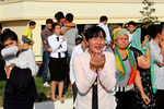 Жители Самарканда встречают кортеж с телом президента Узбекистана Ислама Каримова