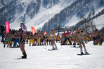 Участники высокогорного карнавала BoogelWoogel на горнолыжном курорте «Роза Хутор» в Сочи