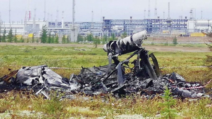 На месте крушения вертолета Ми-8 в Красноярском крае, 4 августа 2018 года