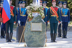 Во время торжественной церемонии закладки камня в основание главного храма Вооруженных сил России в парке «Патриот» 
