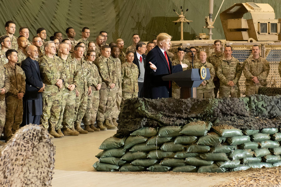Дональд Трамп в Афганистане, 28 ноября 2019 года