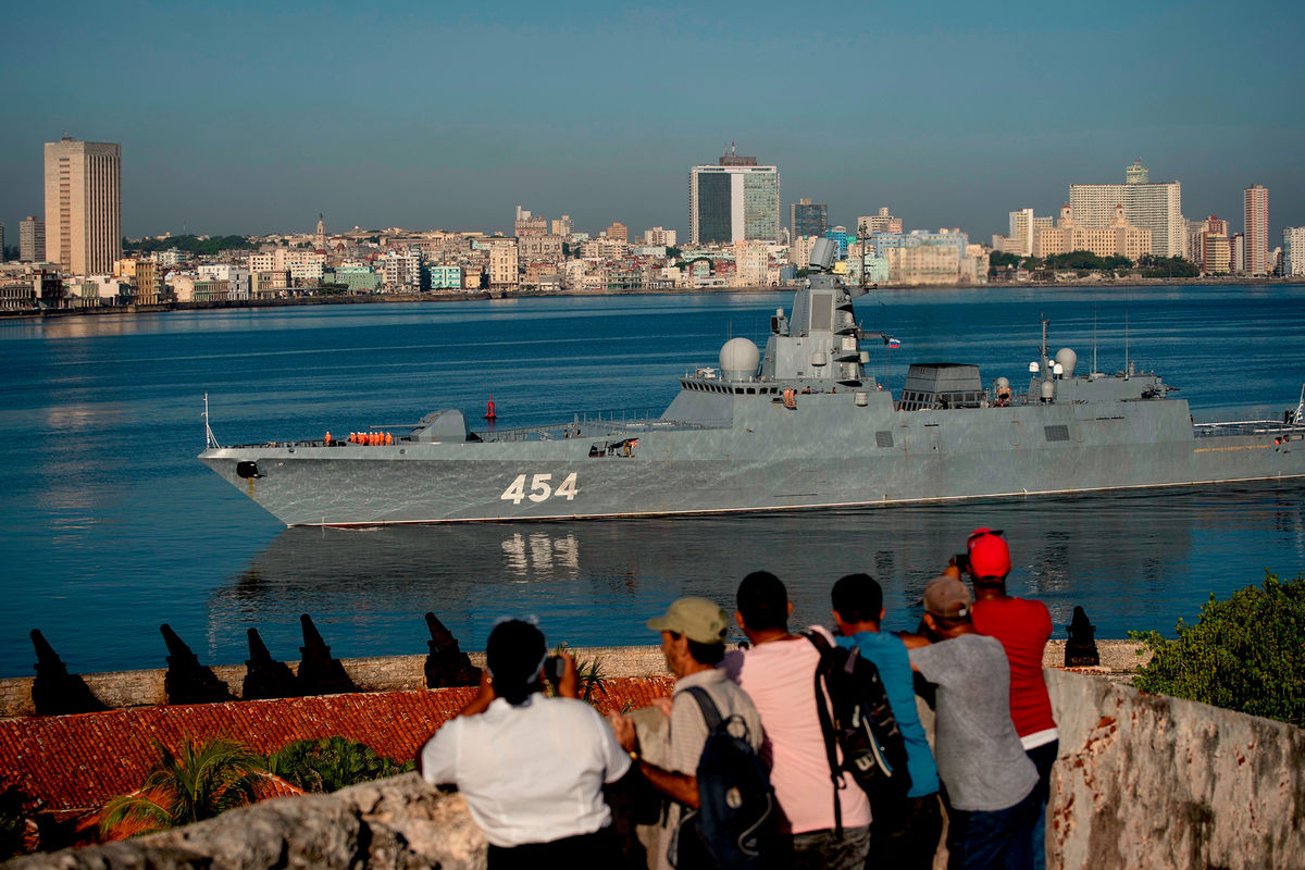Фрегат «Адмирал Флота Советского Союза Горшков» в Гаване, Куба, 2019 год
