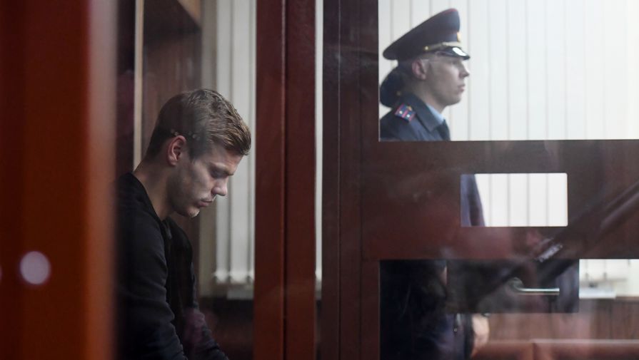 Александр Кокорин на заседании Тверского районного суда Москвы