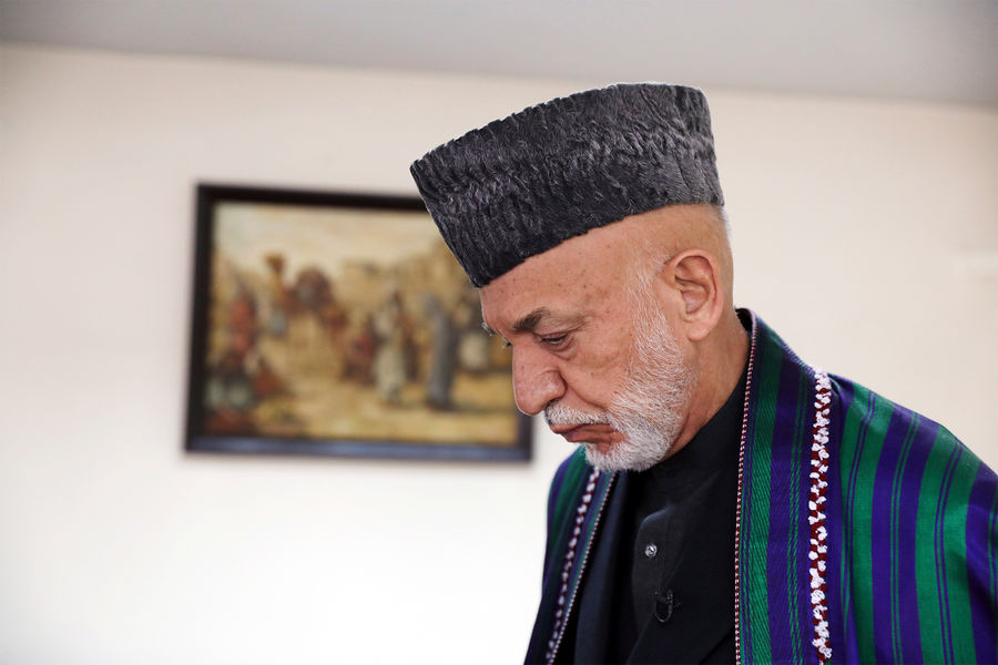 Бывший президент Афганистана Хамид Карзай, 2021 год