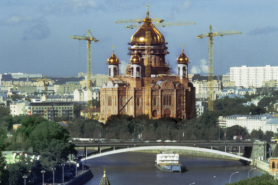 Воссоздание храма Христа Спасителя в&nbsp;Москве, 6&nbsp;сентября 1996&nbsp;года