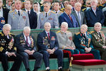 Ветераны на церемонии освящения собора Воскресения Христова - главного храма Вооруженных сил РФ, 14 июня 2020 года