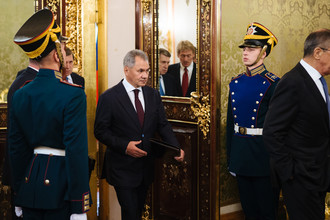 Министр обороны Российской Федерации Сергей Шойгу в Кремле, 5 октября 2017 года