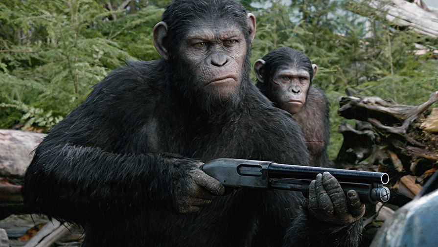 Кадр из фильма «Рассвет планеты обезьян» (2014)