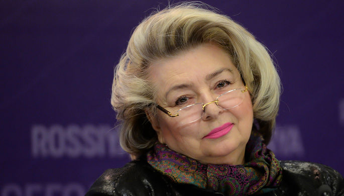 2016 год. Татьяна Тарасова на пресс-конференции, посвященной старту социального проекта «Дети...
