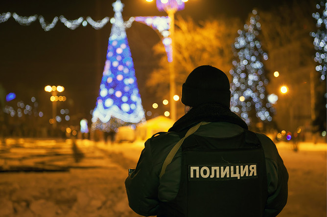 Новогодняя елка в центре города