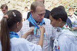 Президент России Владимир Путин во время посещения лагеря «Артек», 2001 год
