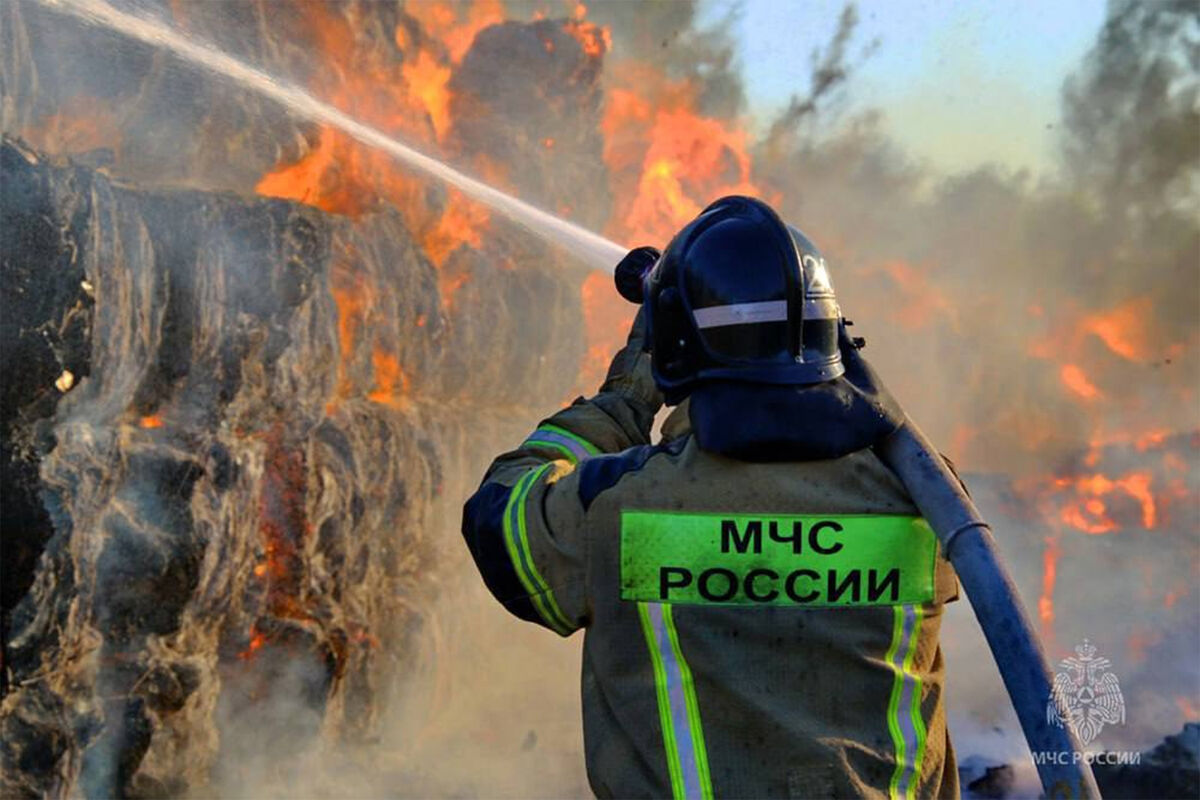 В Воронежской области после атаки БПЛА произошел пожар на складе -  Газета.Ru | Новости