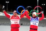 Лыжники Александр Большунов и Александр Терентьев взяли бронзу в командном спринте