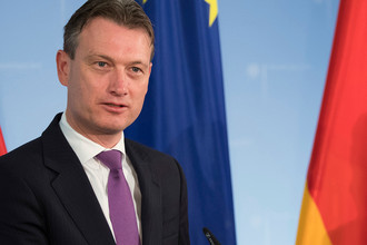 Глава МИД Нидерландов Хальбе Зейлстра на пресс-конференции в Германии, 2017 год
