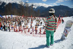 Участники высокогорного карнавала BoogelWoogel на горнолыжном курорте «Роза Хутор» в Сочи