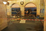 Станция метро «Технологический институт» в Санкт-Петербурге после взрыва в вагоне поезда, 3 апреля 2017 года