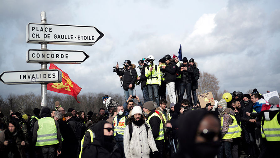 Протесты «желтых жилетов» в Париже, 9 февраля 2019 года