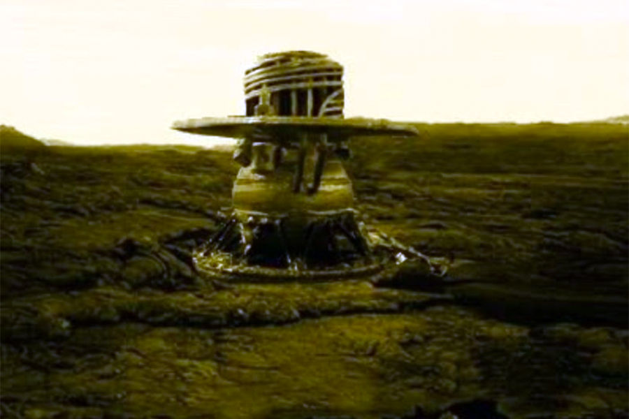 Художественное представление места посадки «Венера-13»