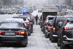 Во время снегопада в Москве, 12 февраля 2021 года