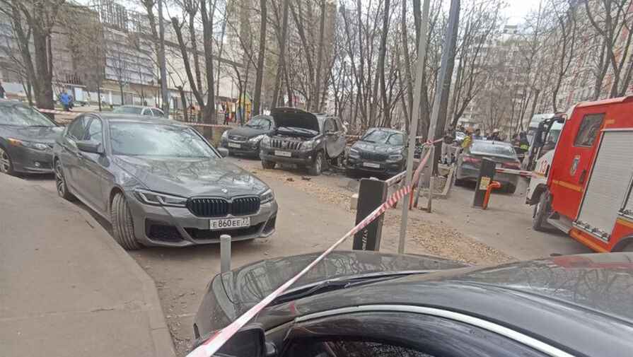 Появились первые кадры после взрыва Toyota экс-офицера СБУ в Москве