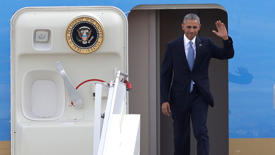 Президент США Барак Обама в&nbsp;Афинском международном аэропорту