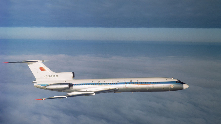 Пассажирский самолет Ту-154 в&nbsp;полете, 1968 год